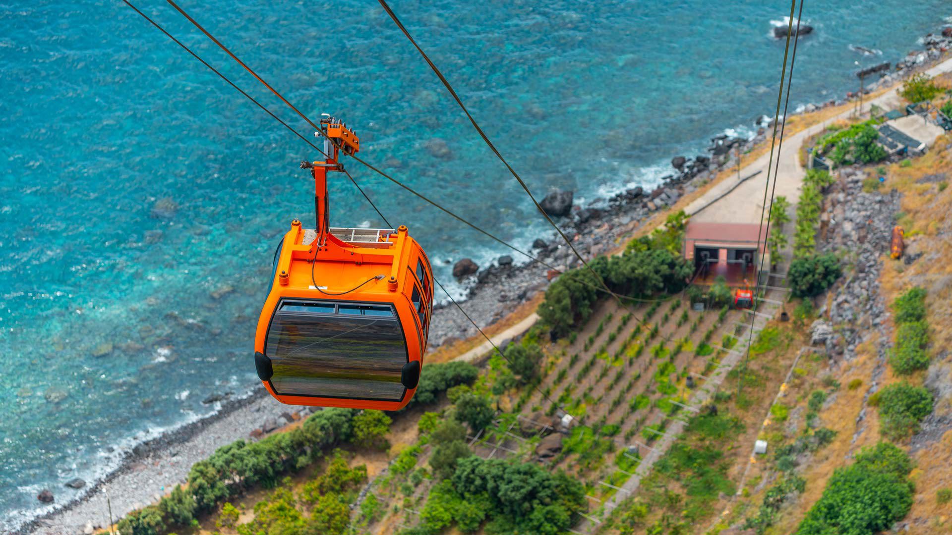 teleférico fajãs do cabo girão