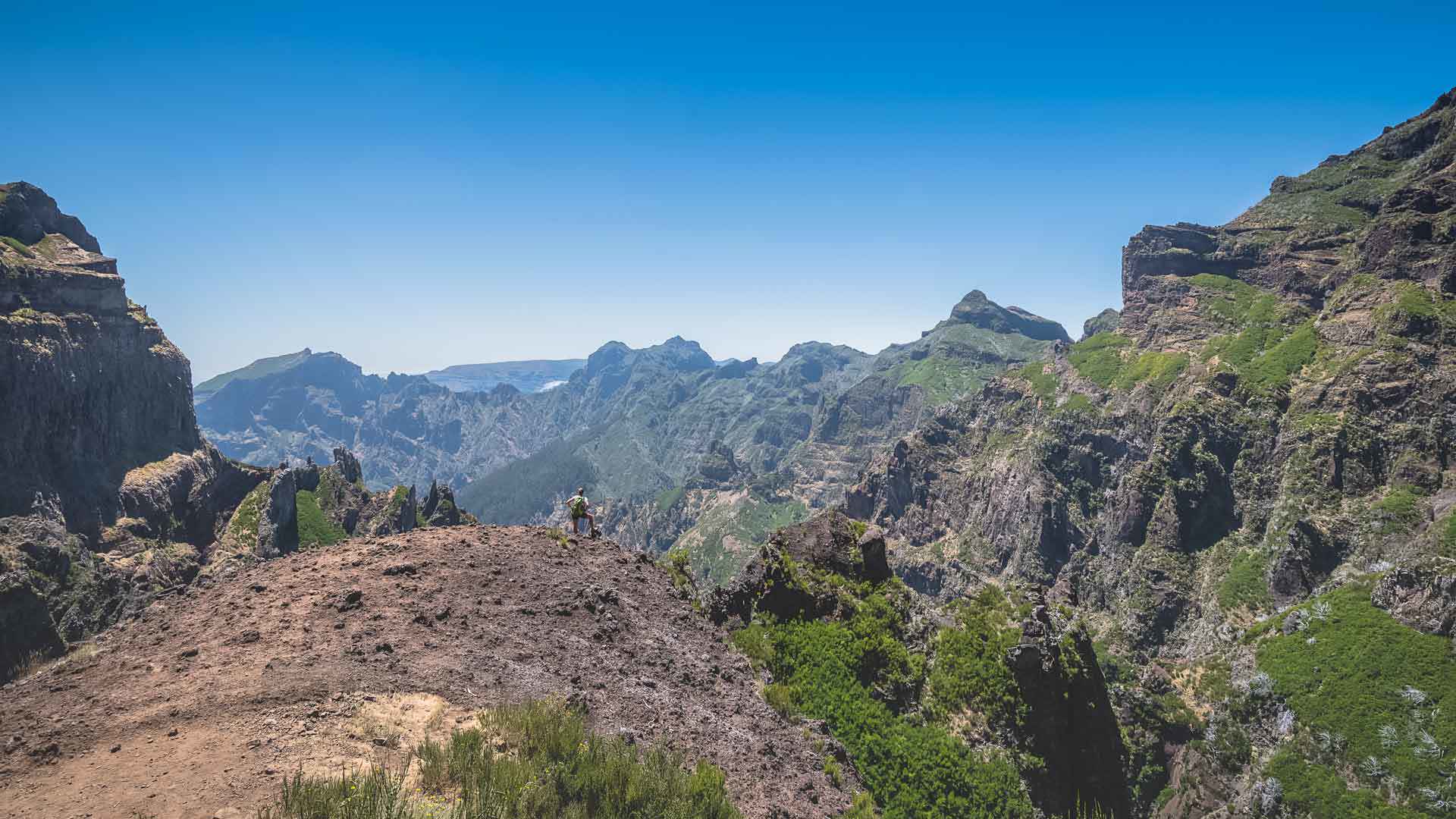 Imposing mountain in Madeira’s natural landscape.
