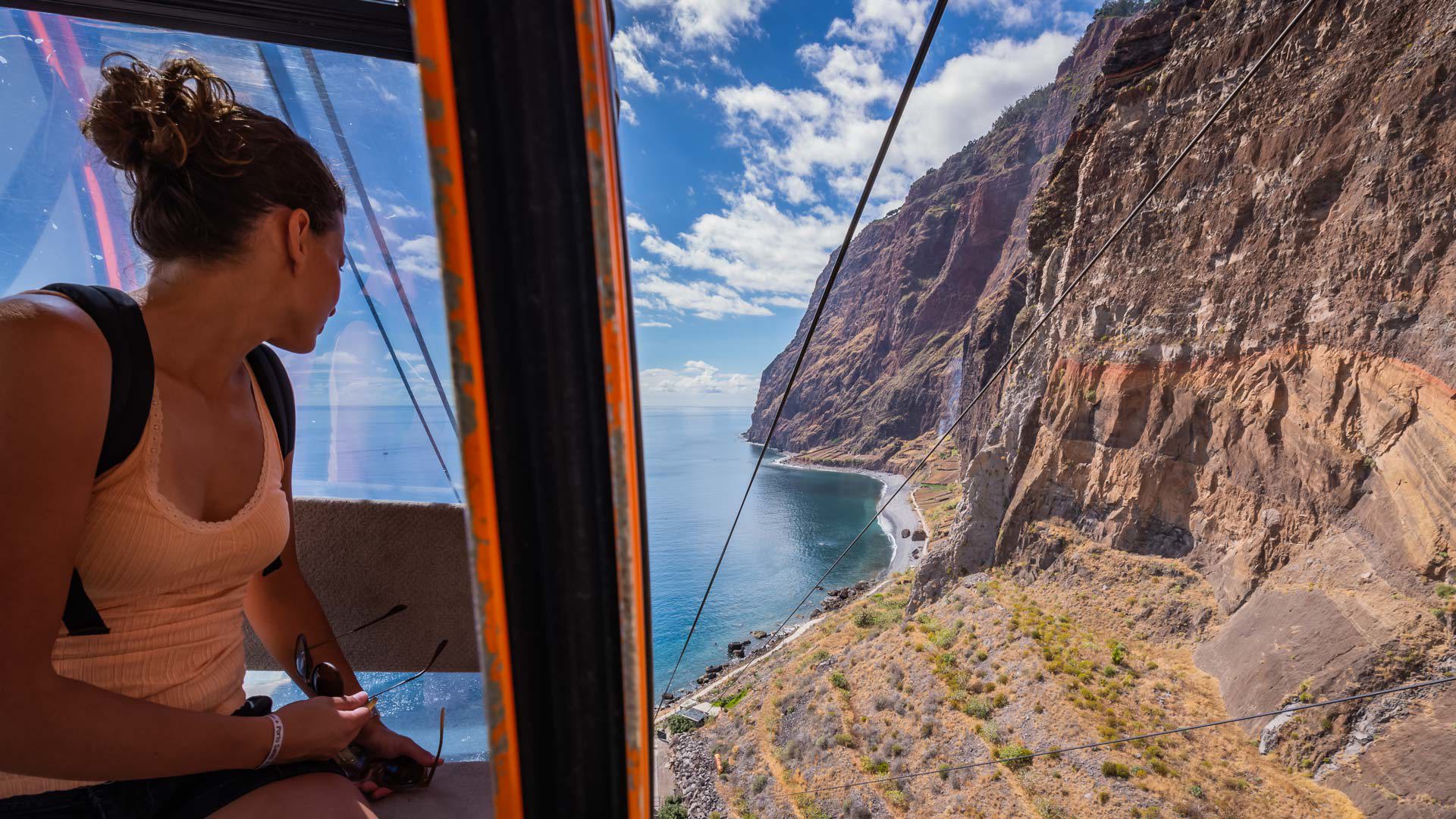 teleferico fajãs do cabo girão