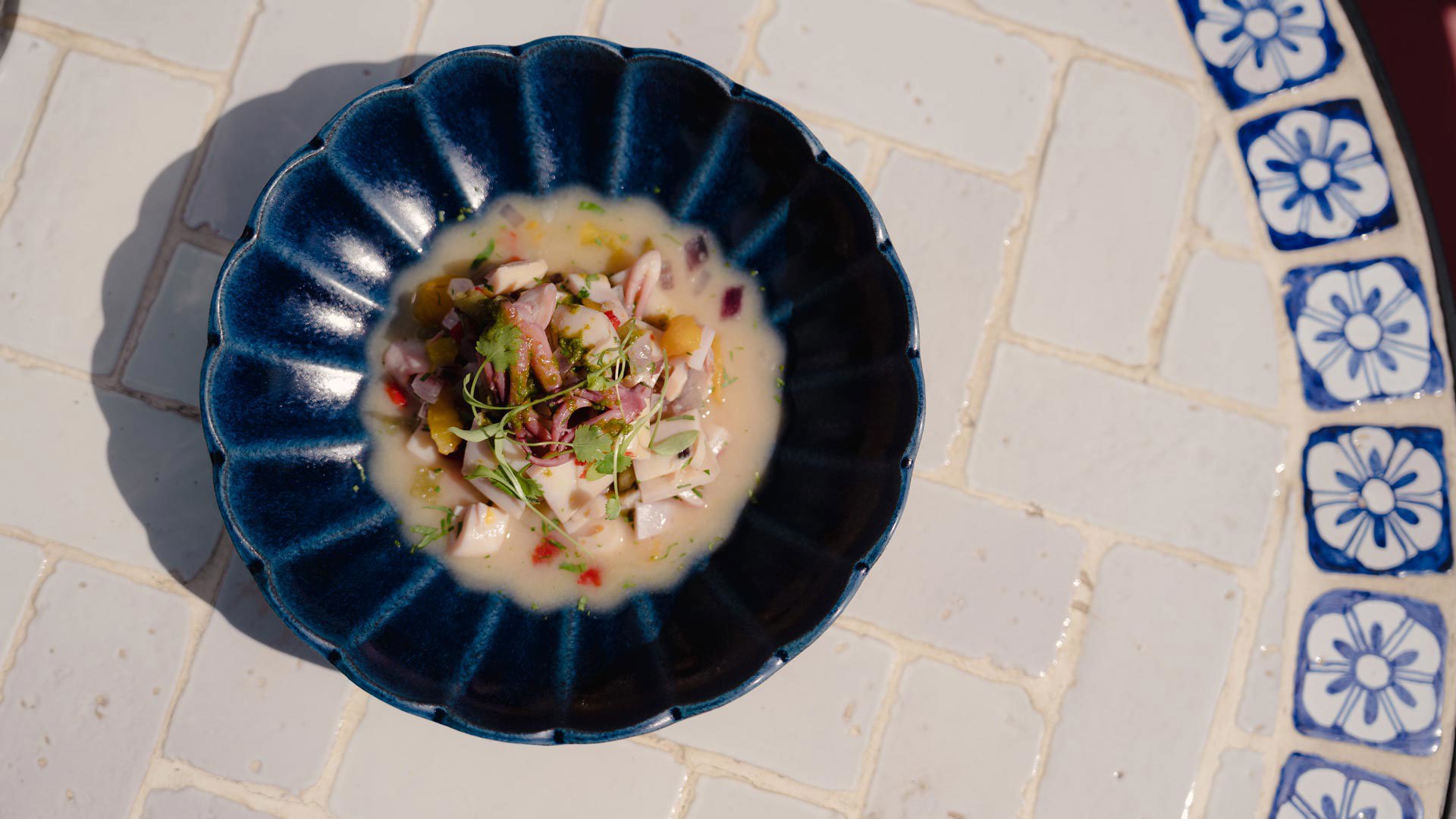 Fish dish at Brisa do Mar restaurant at Reid’s Palace on Madeira Island.